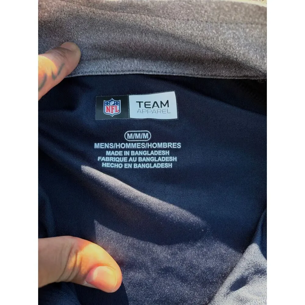 Chicago Bears Quarter-Zip Pullover NFL Team Apparel SIZE M